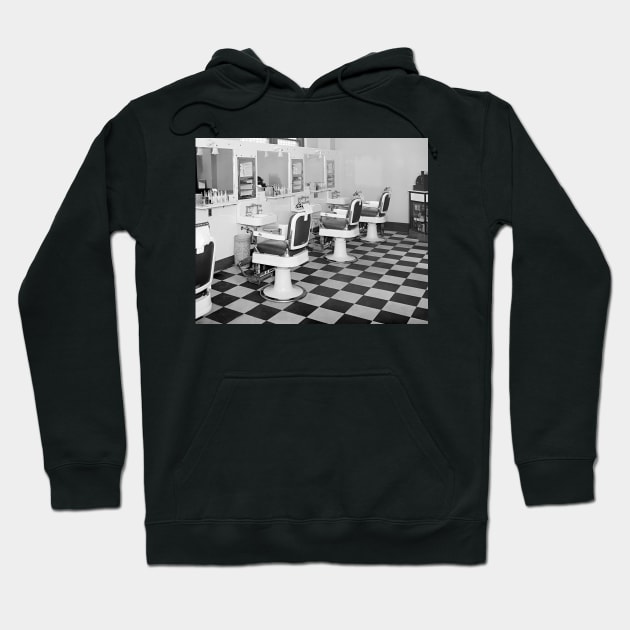 Executive Barber Shop, 1935. Vintage Photo Hoodie by historyphoto